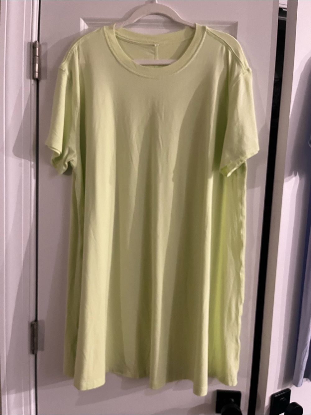 Lulu Lemon Sz 12 Lime Green T-Shirt Dress EUC